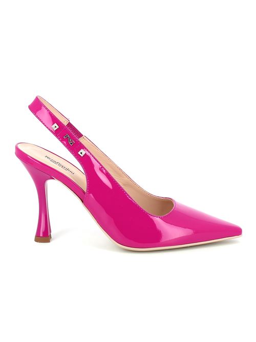 decolleté con tacco da donna in vernice fucsia NERO GIARDINI | E409370DE609